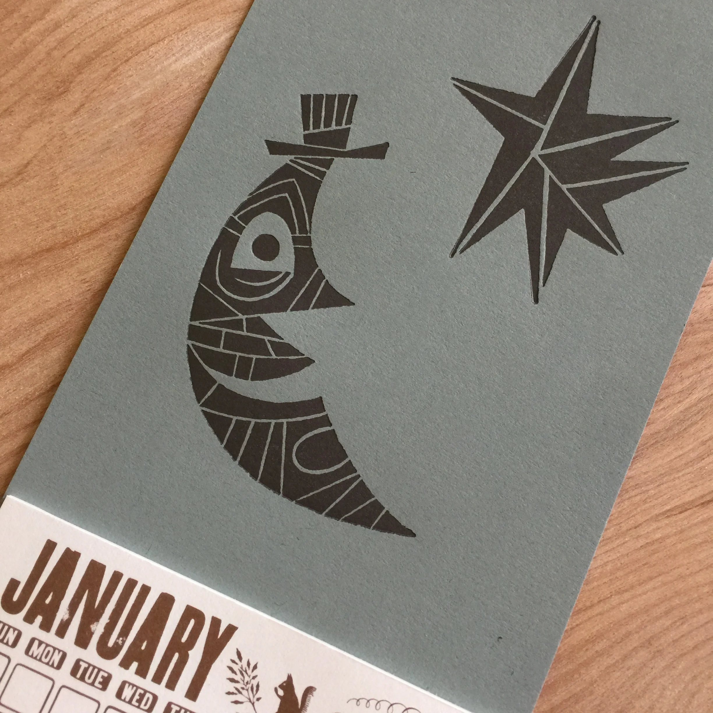 Jim Flora MOON and STAR Calendar