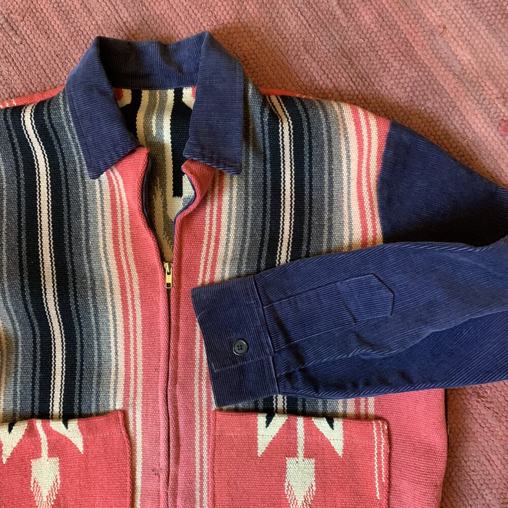 Red Chimayo Reconstructed FFA Jacket — Pioneer House Red Chimayo Reconstructed FFA Jacket — Pioneer House