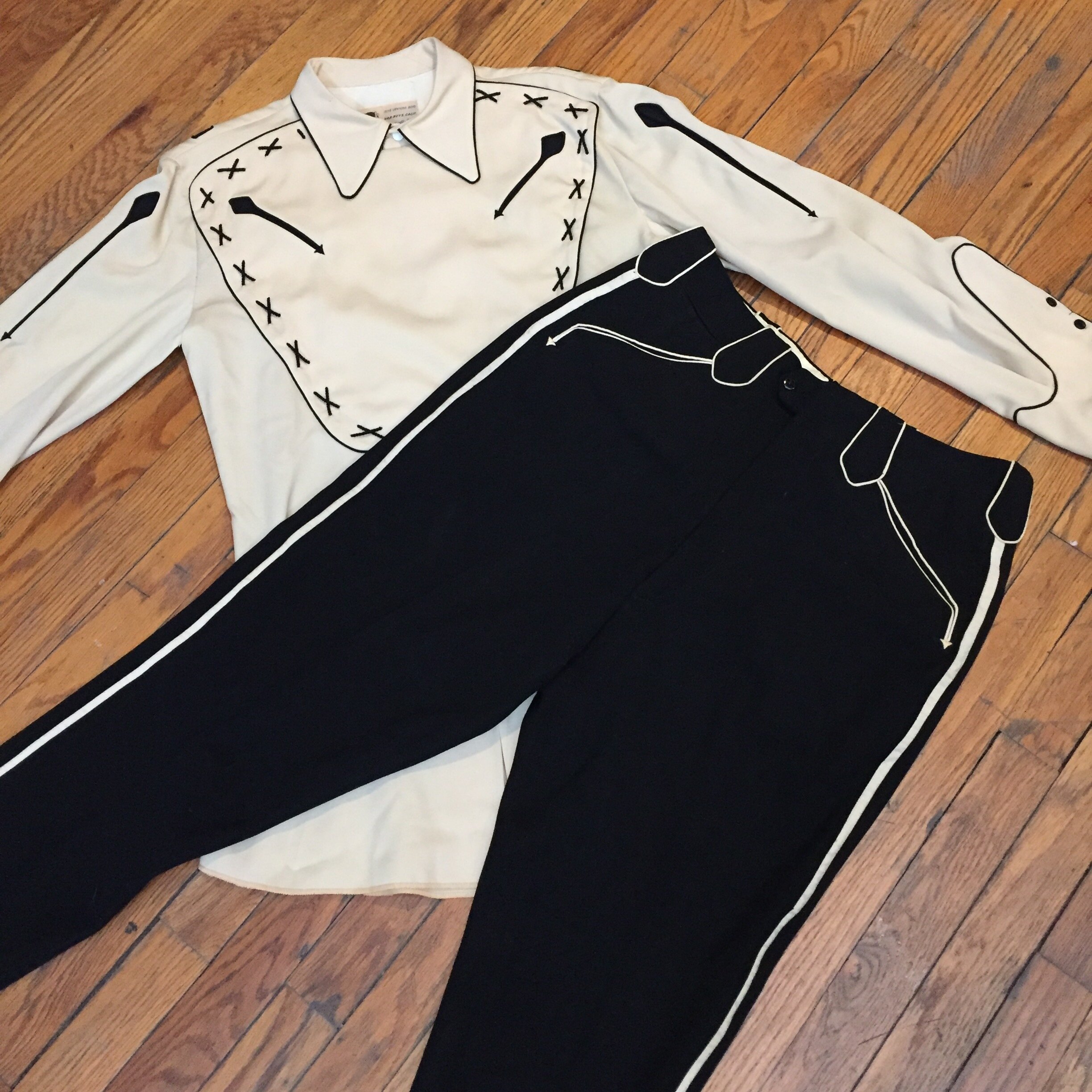 Nathan Turk Black and White Suit