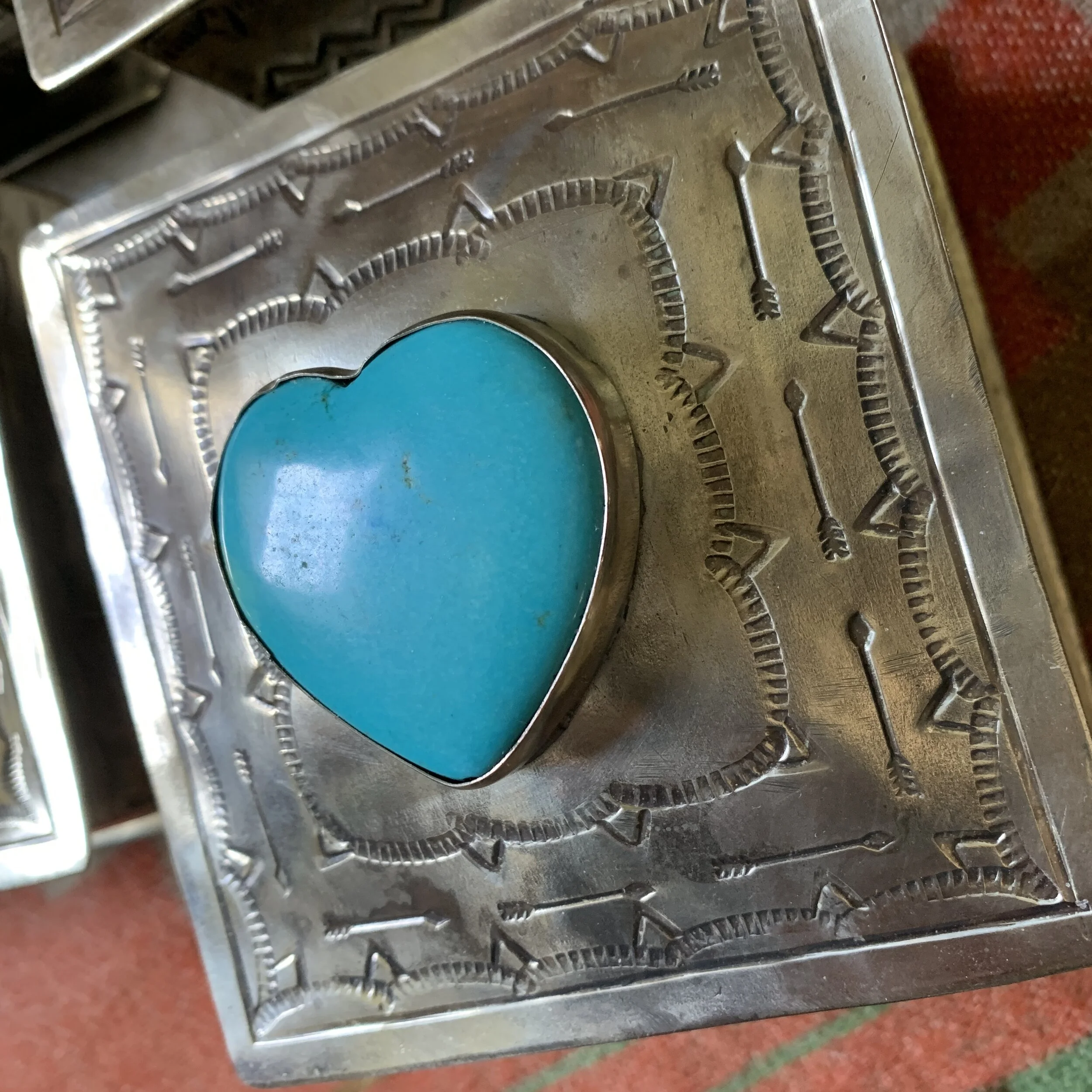 Turquoise Heart Treasure Box