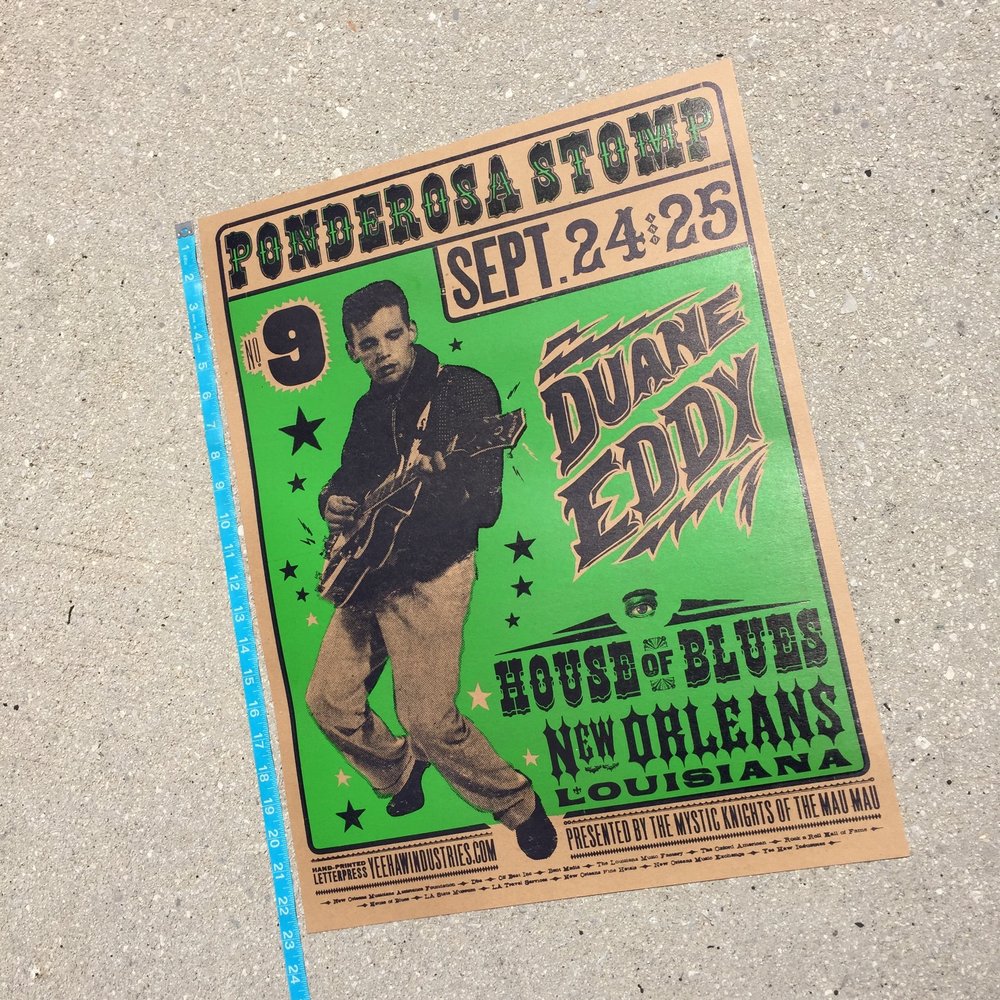 DUANE EDDY Ponderosa Stomp No. 9 Poster — Pioneer House