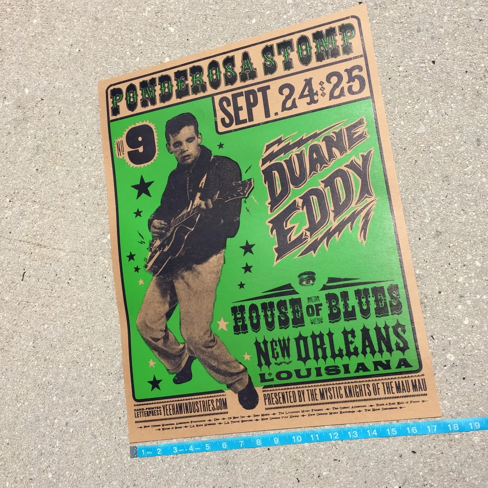 パンプキンページ DUANE EDDY Ponderosa Stomp No. 9 Poster — Pioneer House