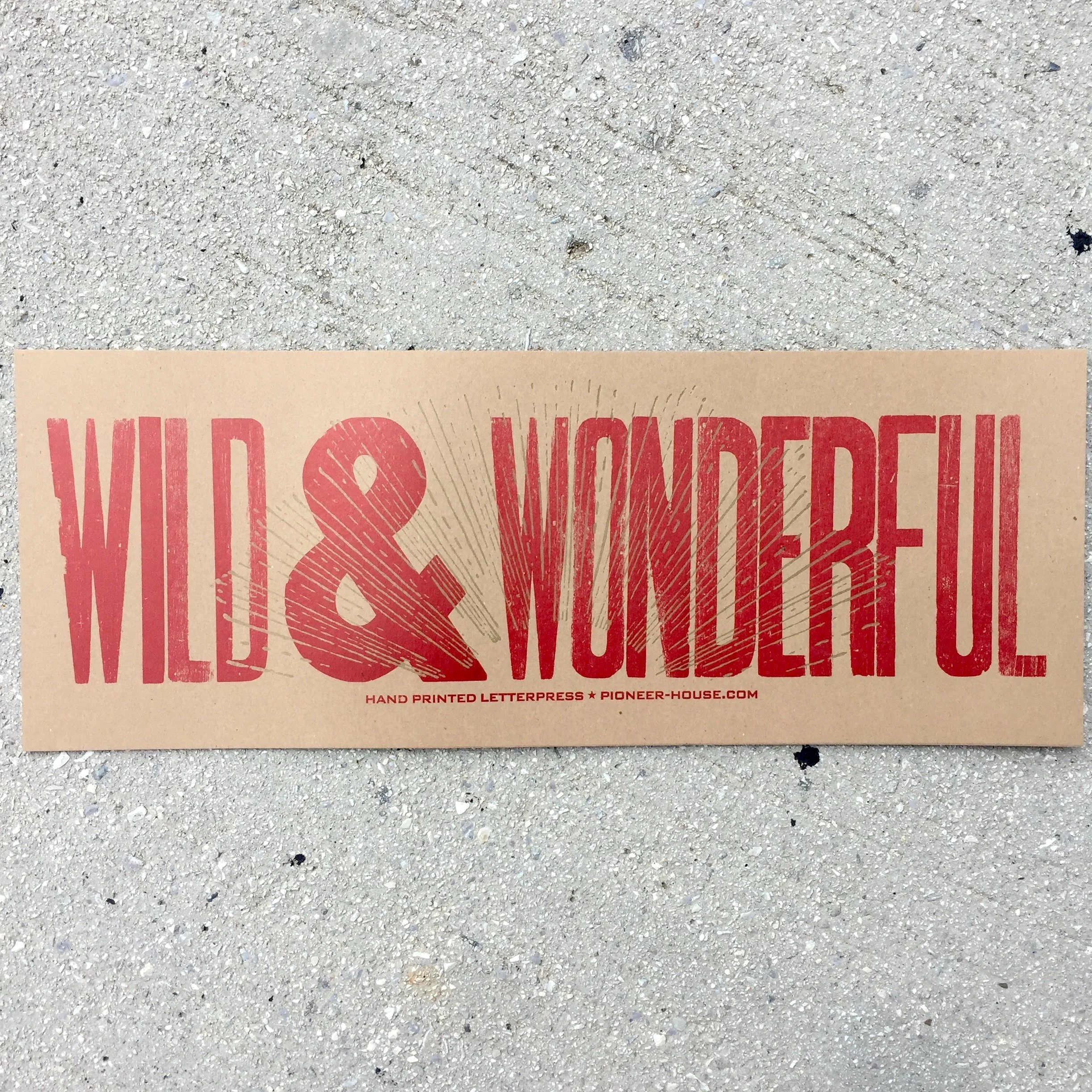 WILD and WONDERFUL Print