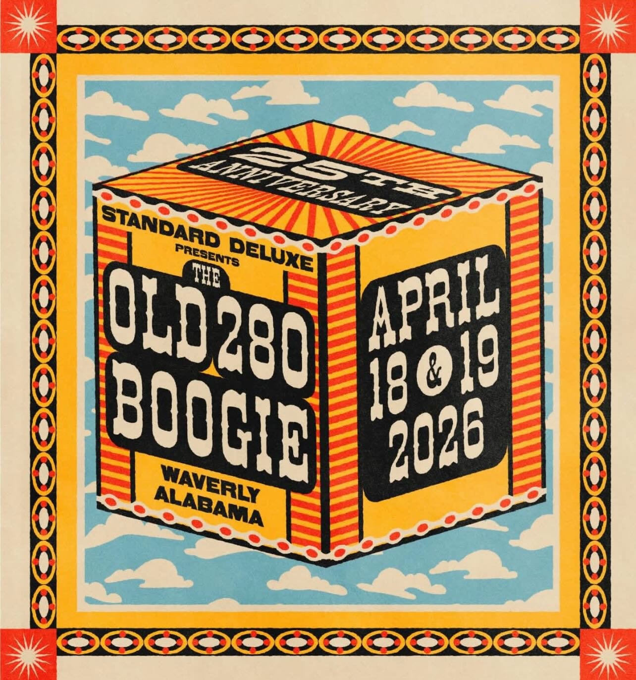 Hey Hey - Save the date - Pioneer House will be helping @standard_deluxe celebrate their 25th year of the Boogie! April 18/19 in Waverly, Alabama