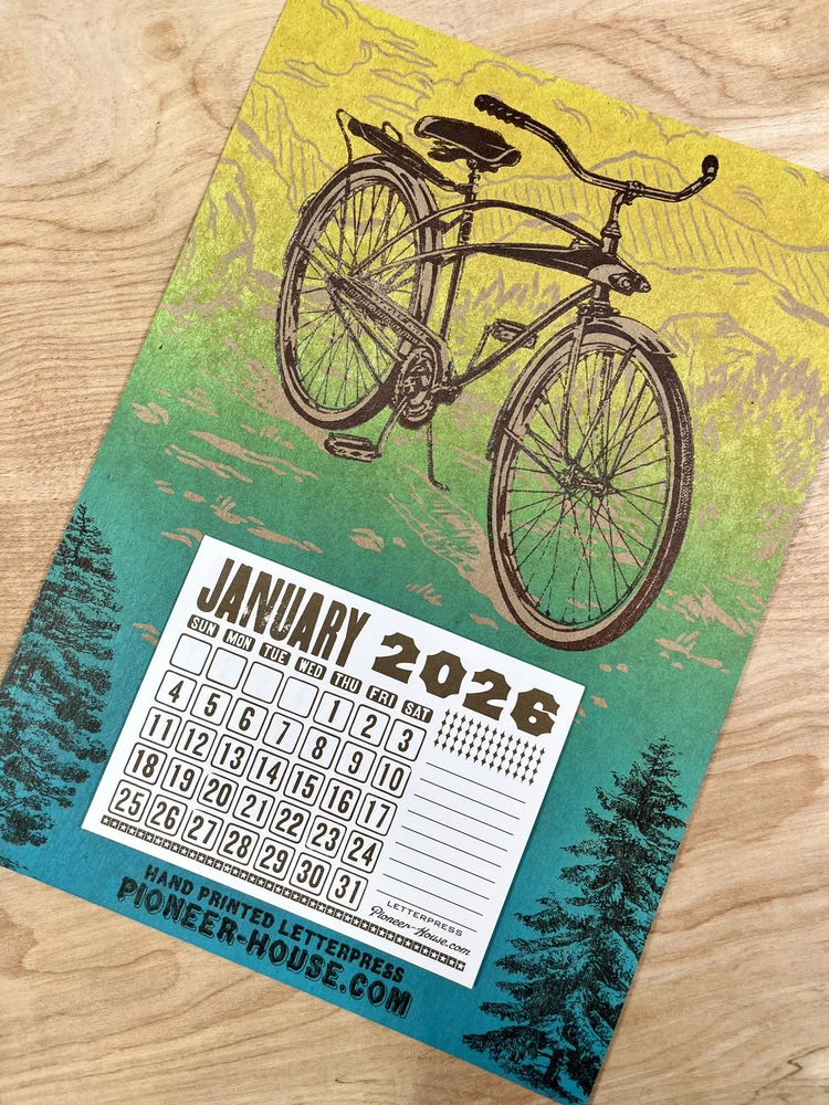 VINTAGE BICYCLE 2026 Calendar — Pioneer House