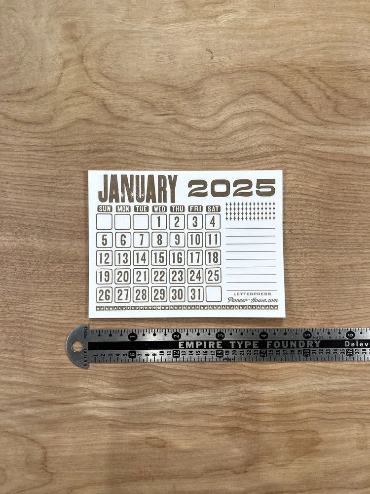 five-mini-2025-calendar-pads-pioneer-house