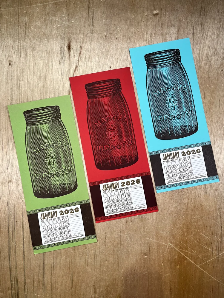 IMPROVED MASON JAR Calendar 2026 — Pioneer House