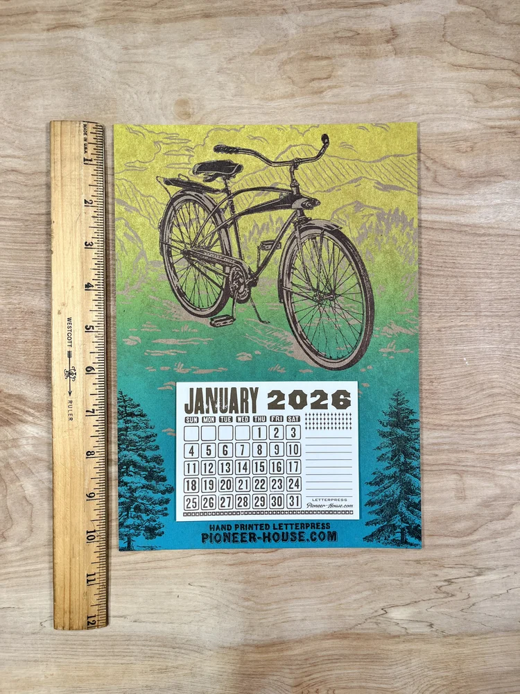 VINTAGE BICYCLE 2026 Calendar — Pioneer House