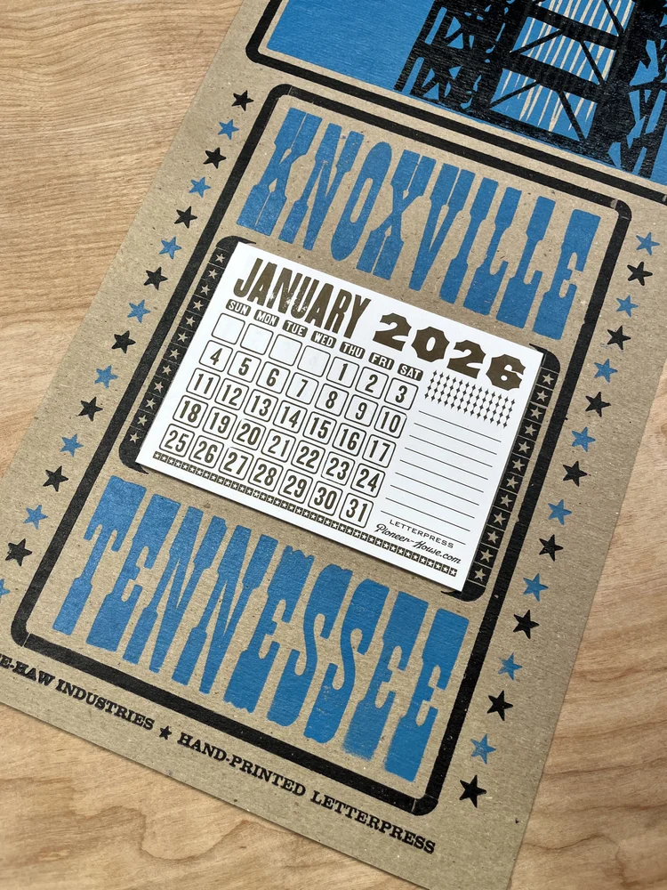 SUNSPHERE KNOXVILLE TENNESSEE Calendar 2026 — Pioneer House