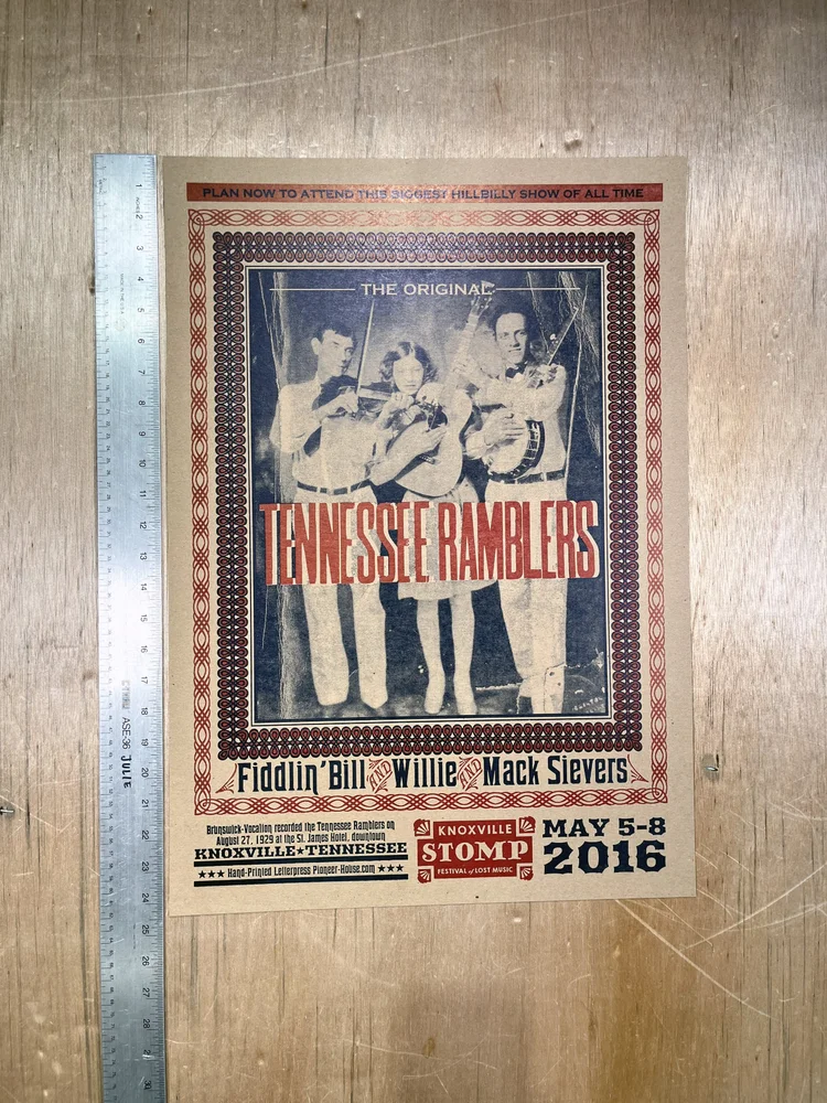 TENNESSEE RAMBLERS Poster — Pioneer House