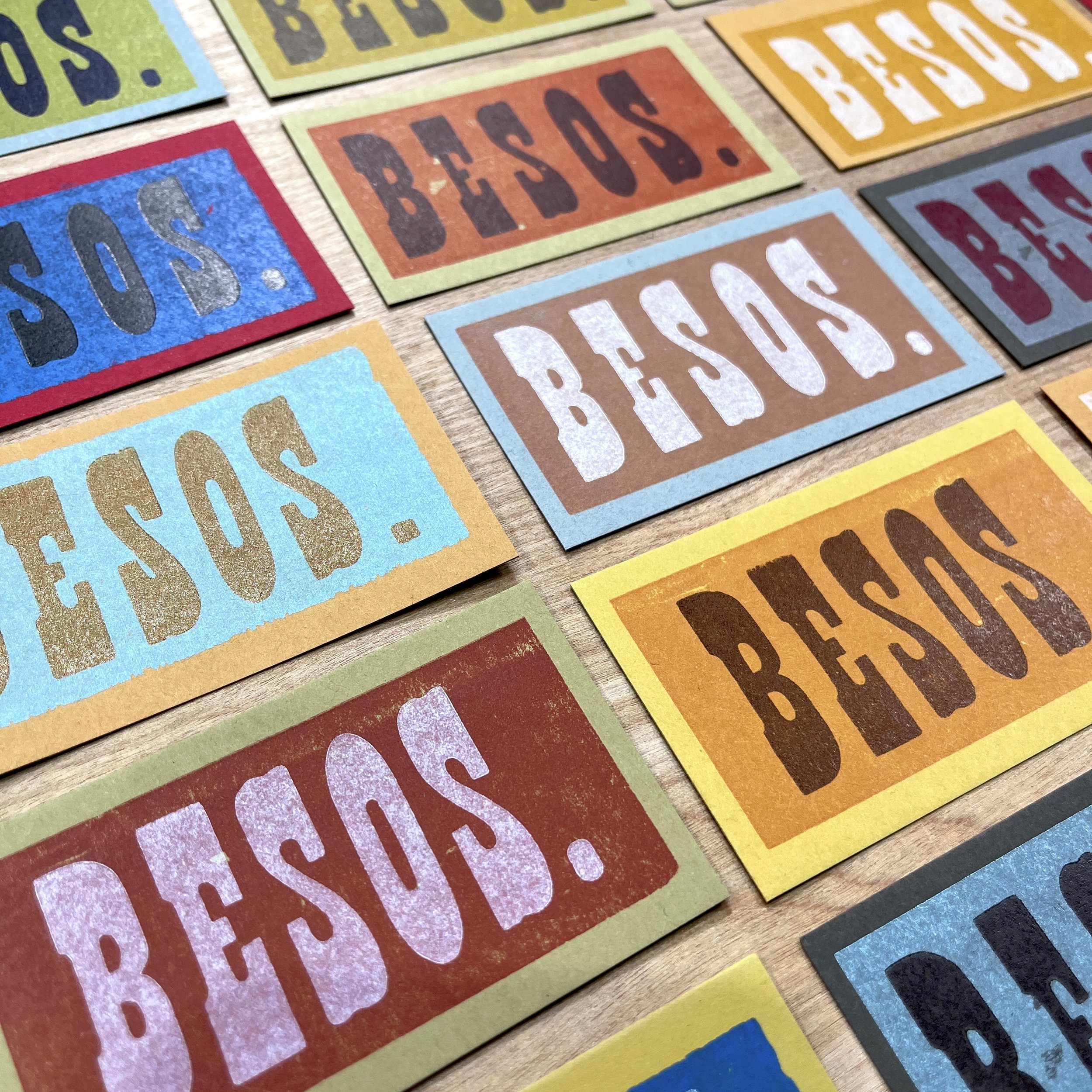 BESOS 20 Petite Minis Cards