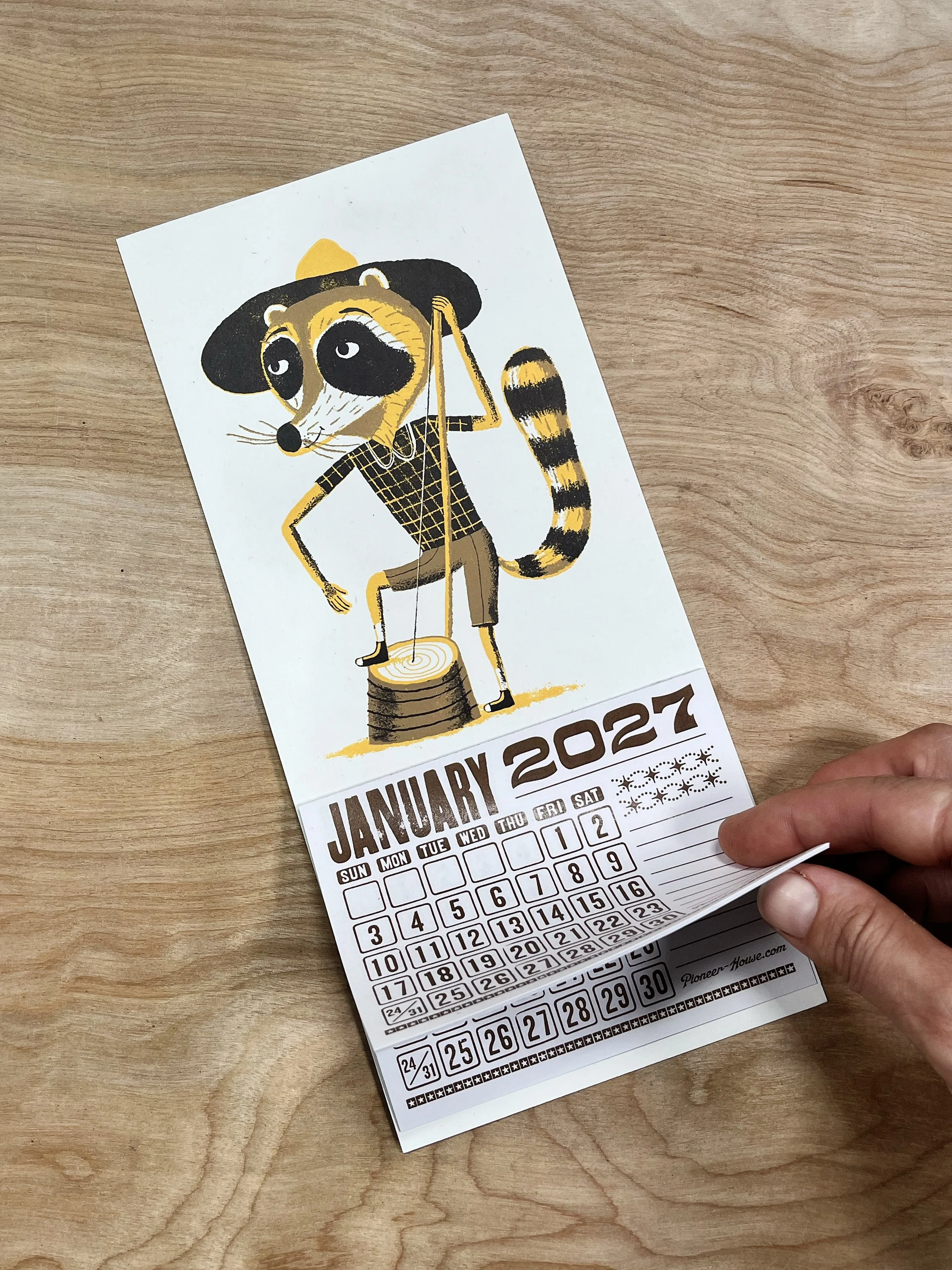 RACCOON BASS 2027 Calendar
