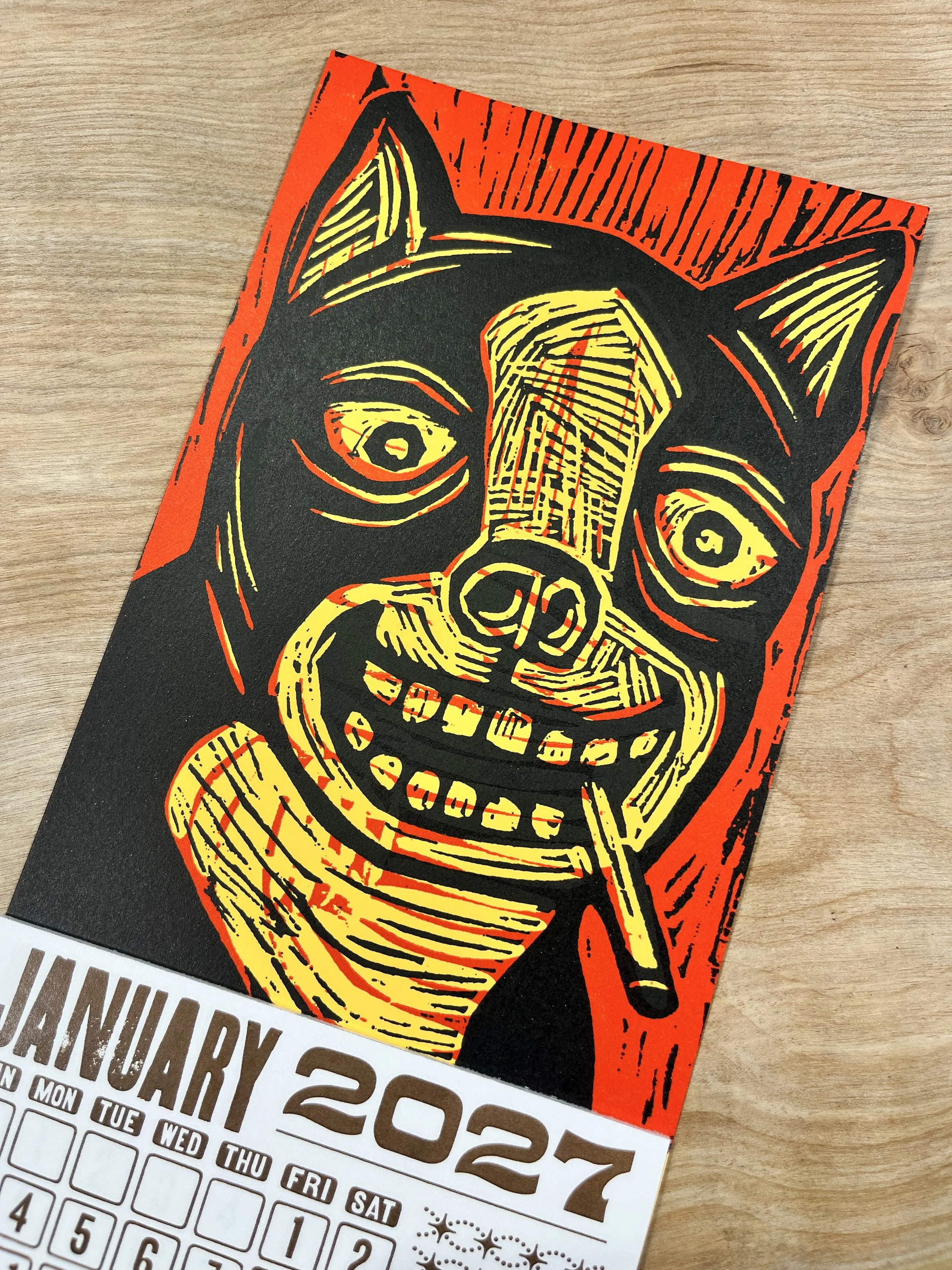 SMOKING DOG 2027 Calendar