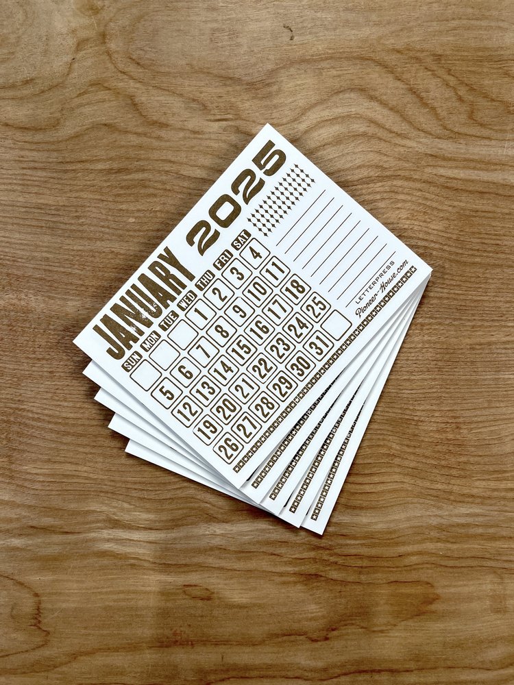 five-mini-2025-calendar-pads-pioneer-house