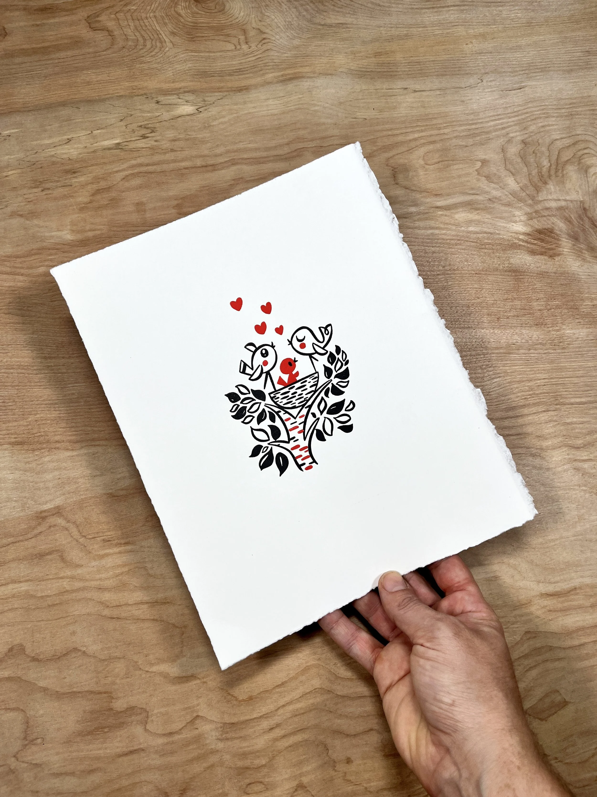 LOVE BIRDS 8x10 Art Print