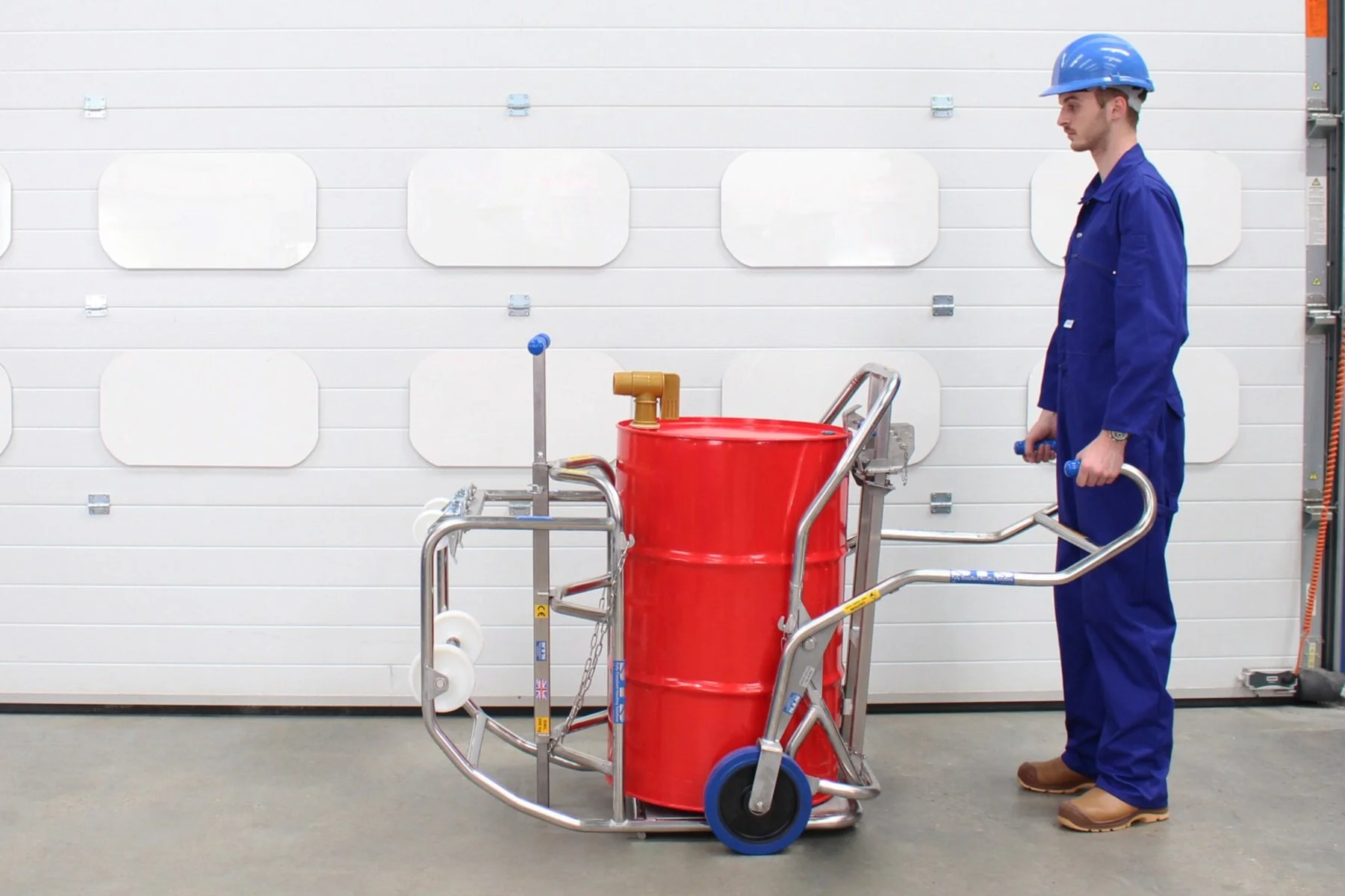 55 Gallon Drum Cradle Drum Dispensing Cradle — Safe Drum Handling Company