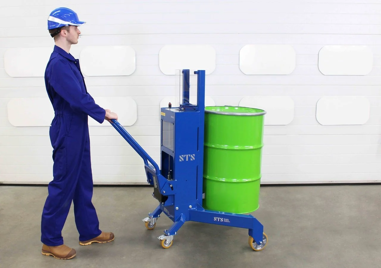 Drum Palletizer Corner Drum Lifting Trolley — Safe Drum Handling Company