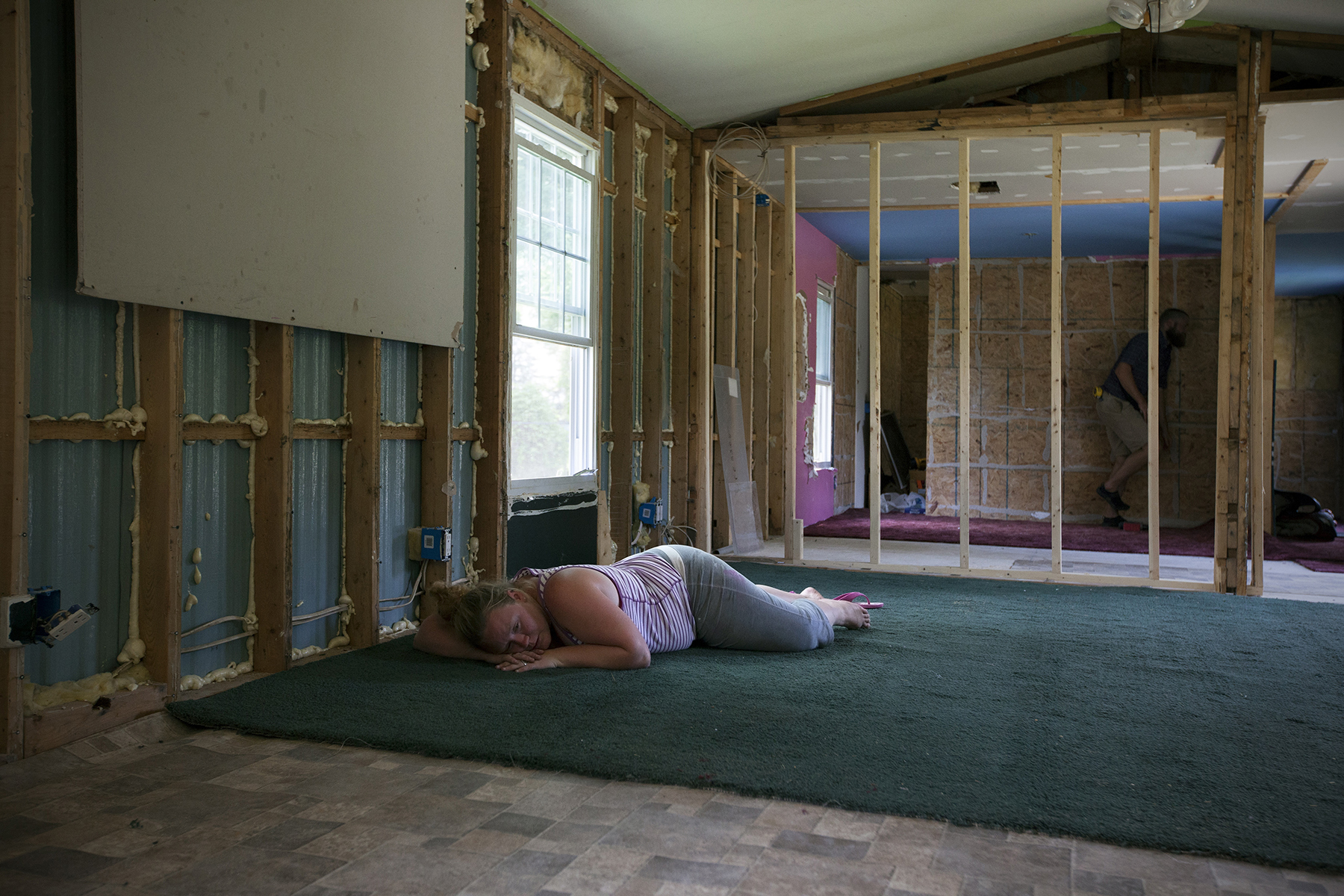 April Daniels, 24, is exhausted from packing. As a former foster child, this trailer held special meaning because it became her first true home when she and her husband bought it in 2009.