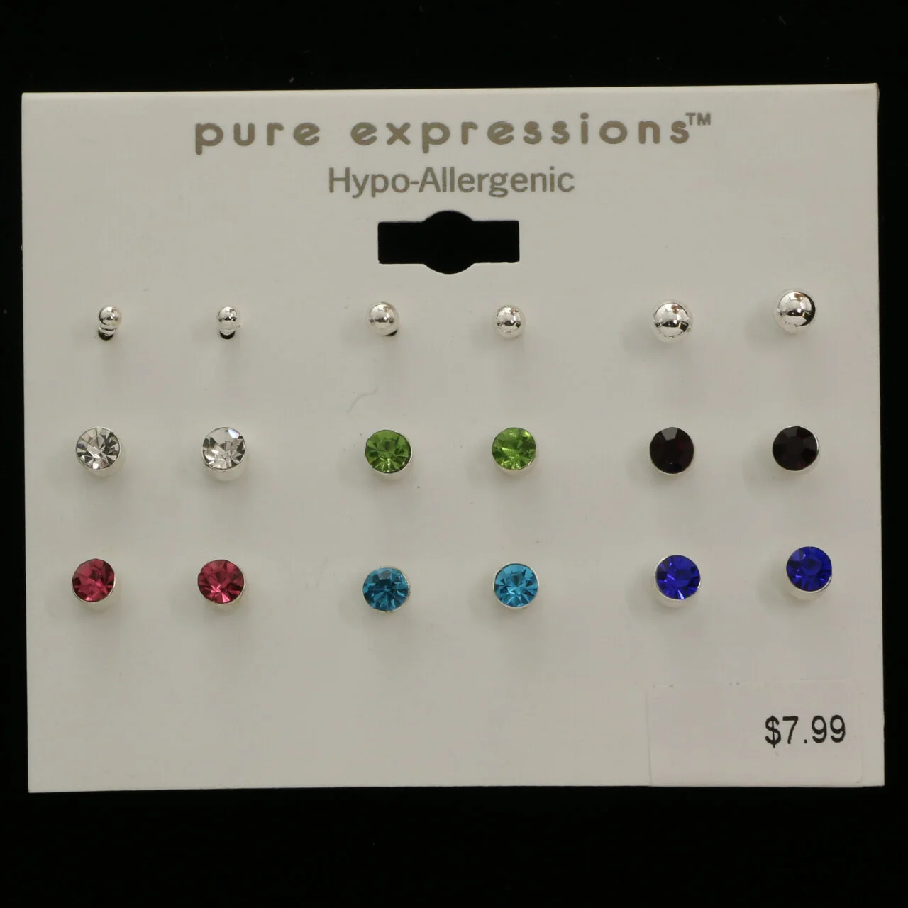 72 Piece HypoAllergenic Sensitive Skin Multiple Earring Sets