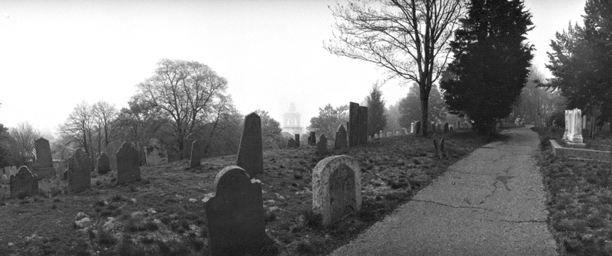  Burial Hill in fog 