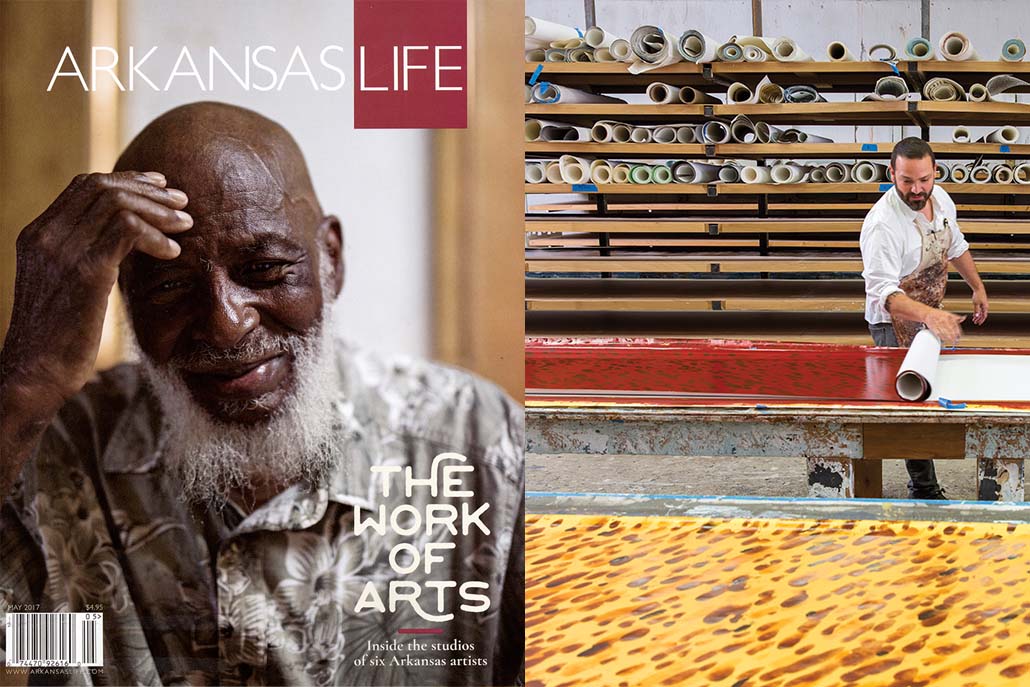 See us in the May 2017 issue of Arkansas Life by Bonnie Bauman photography by Beth Hall | ABOVE THE FOLD 'How a Witter based ASSEMBLAGE crafts handmade boutique wallpaper for D.C. Politicians, Dubai Royalty and the Hollywood elite in the middle of rural Northwest Arkansas.' 