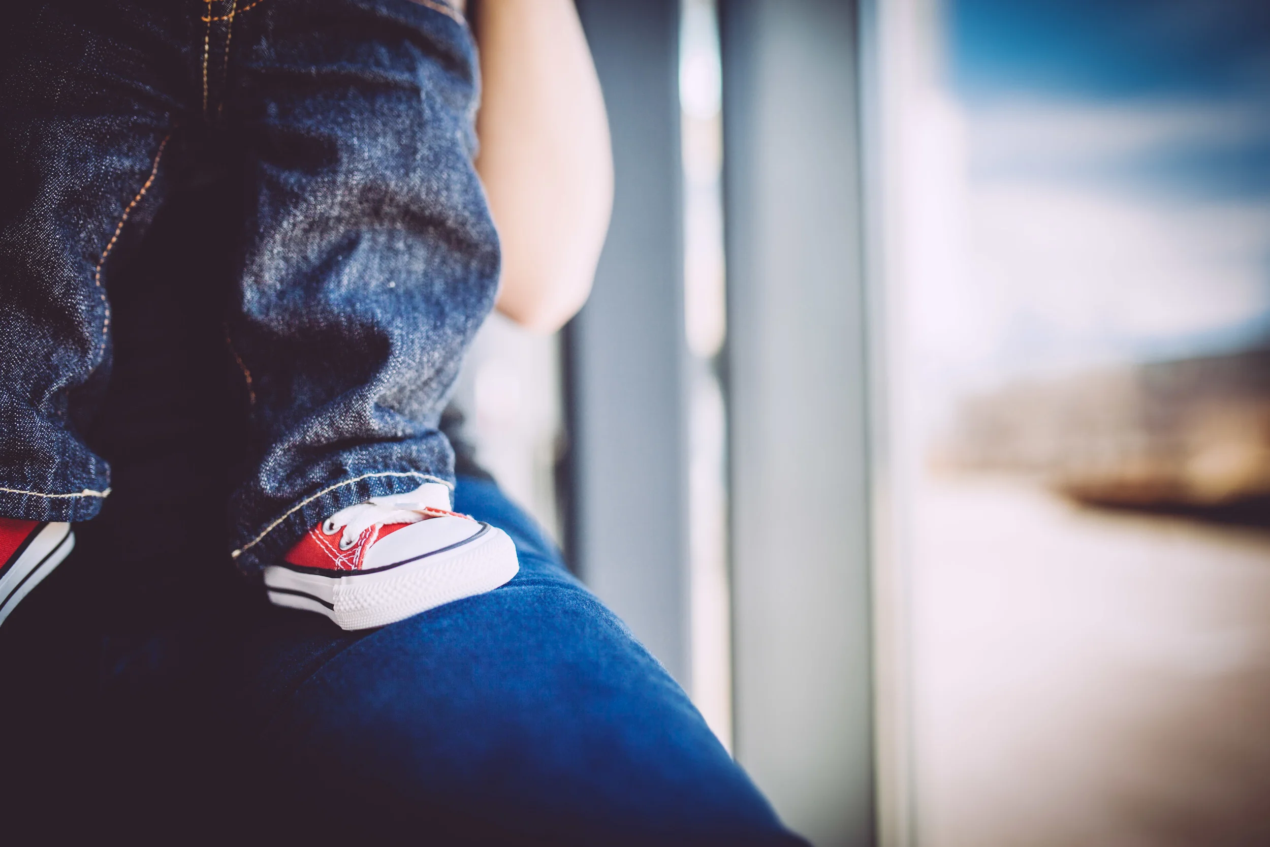 I had to take a shot of the red Chucks! 