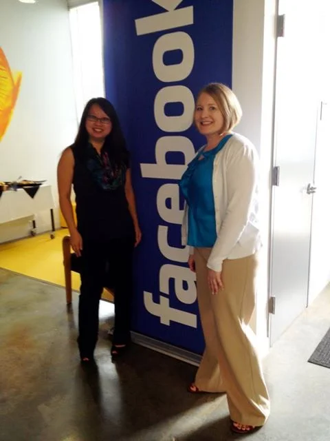 Kaofeng Lee and Cindy Southworth at Facebook HQ in Menlo Park, CA.