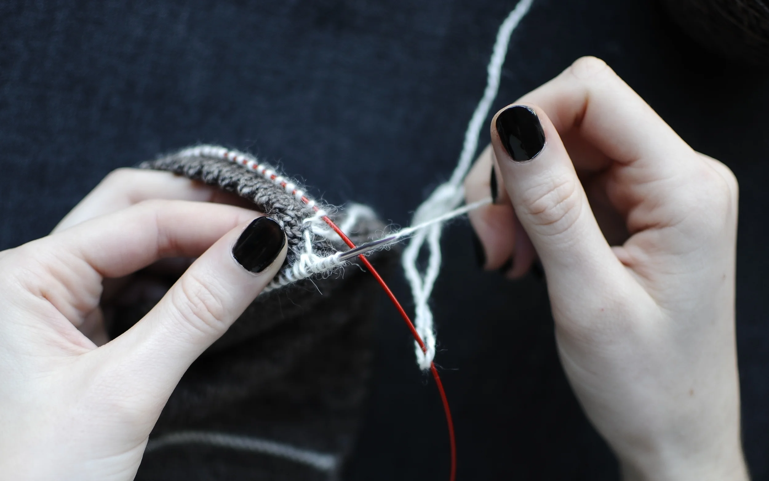 8. Ignore 'turn work'. You should already be set up to start Row 1 of the lace repeat.