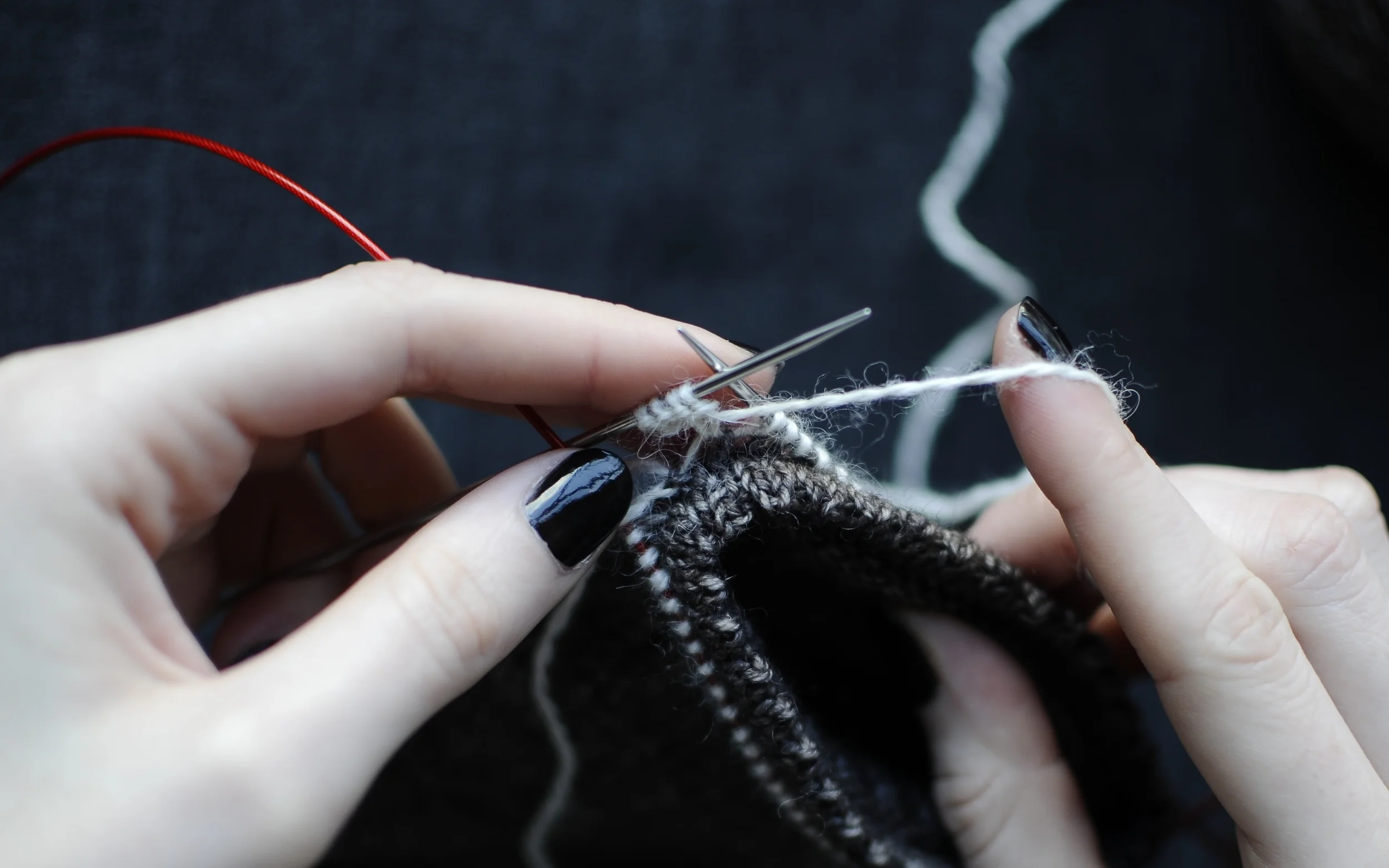 12. Now you'll be ready to start Row 2 of lace repeat. 