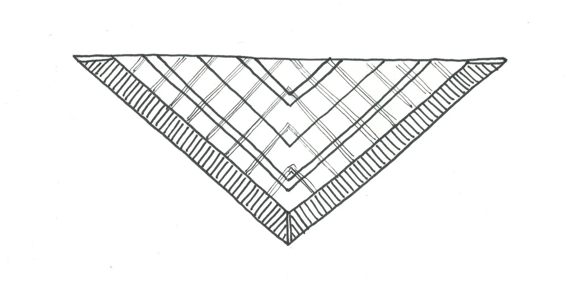 Original Synthesis Shawl sketch.