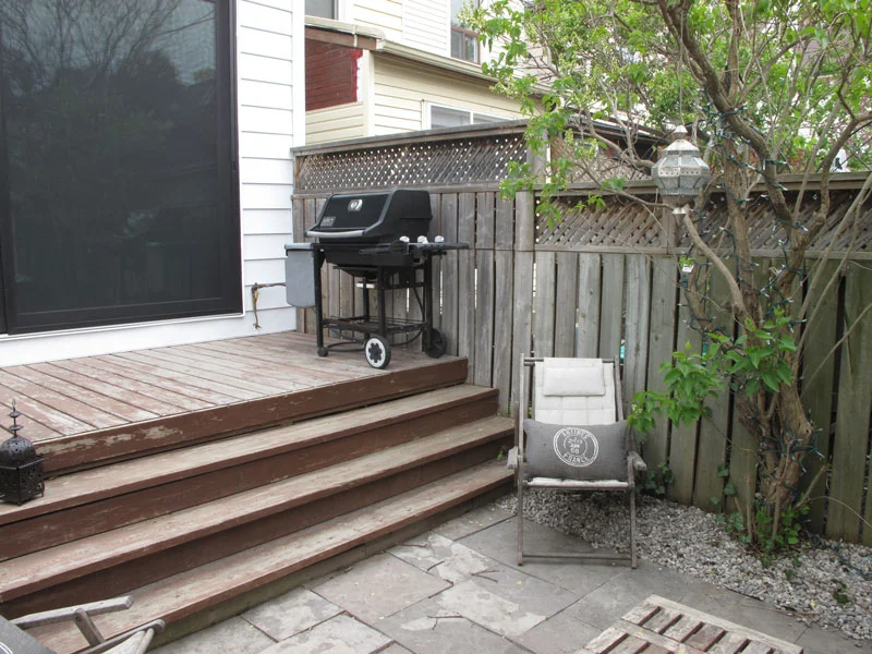 Small rear yard needs work