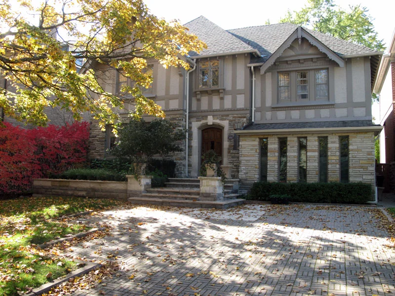 Adding piers to the steps creates a more formal and defined entrance
