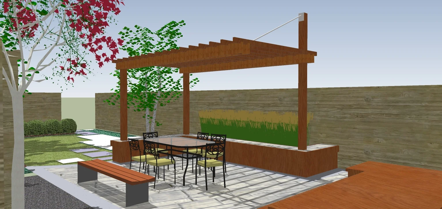 3-D rendering as part of the landcsape design phase