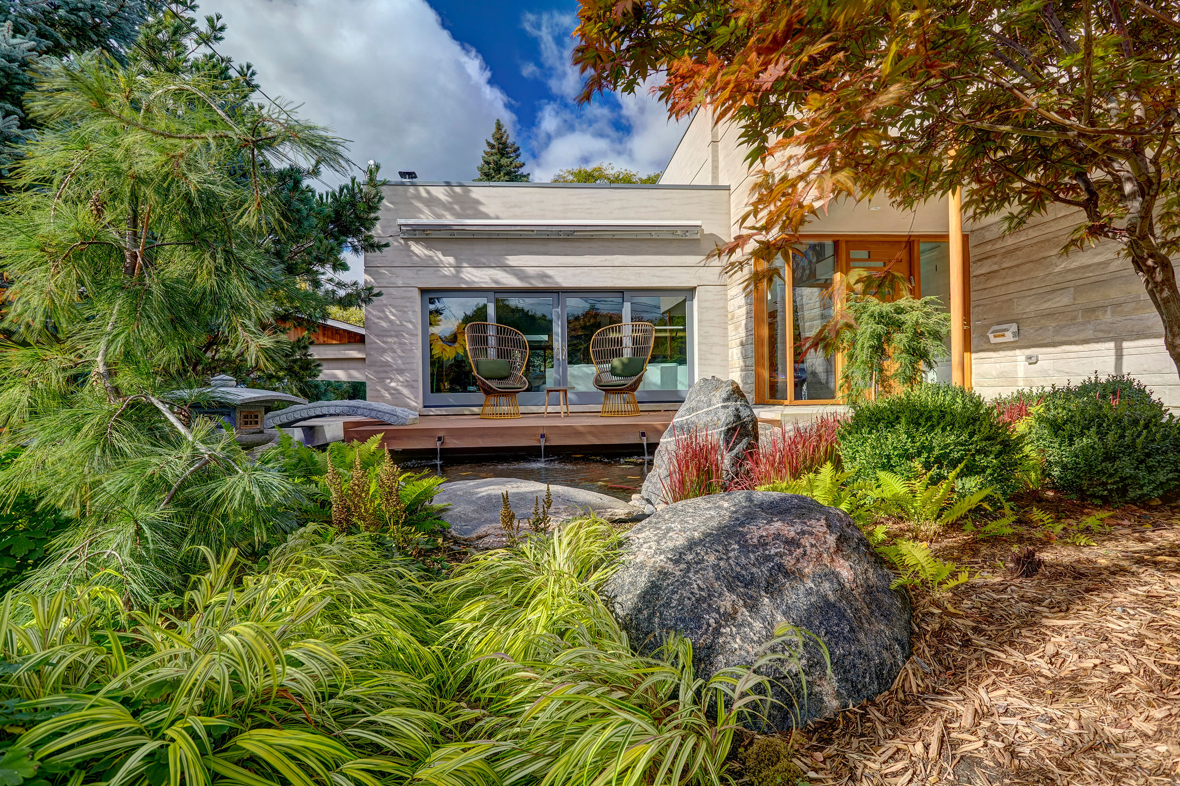 Japanese Influenced Garden Creates Front Yard Oasis In