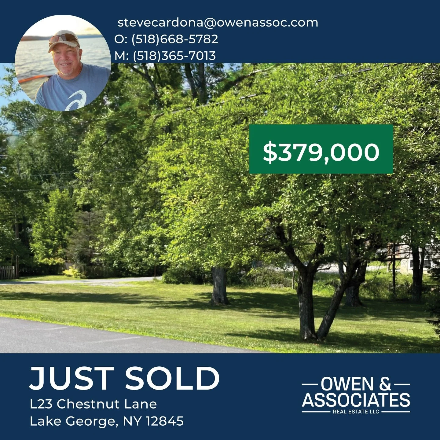 Big congratulations to Steven Cardona on the successful sale of Lot 23 on Chestnut Lane in beautiful Assembly Point, Lake George! 🎉

Sales like this continue to highlight the incredible value and desirability of this special area.

We&rsquo;re looki