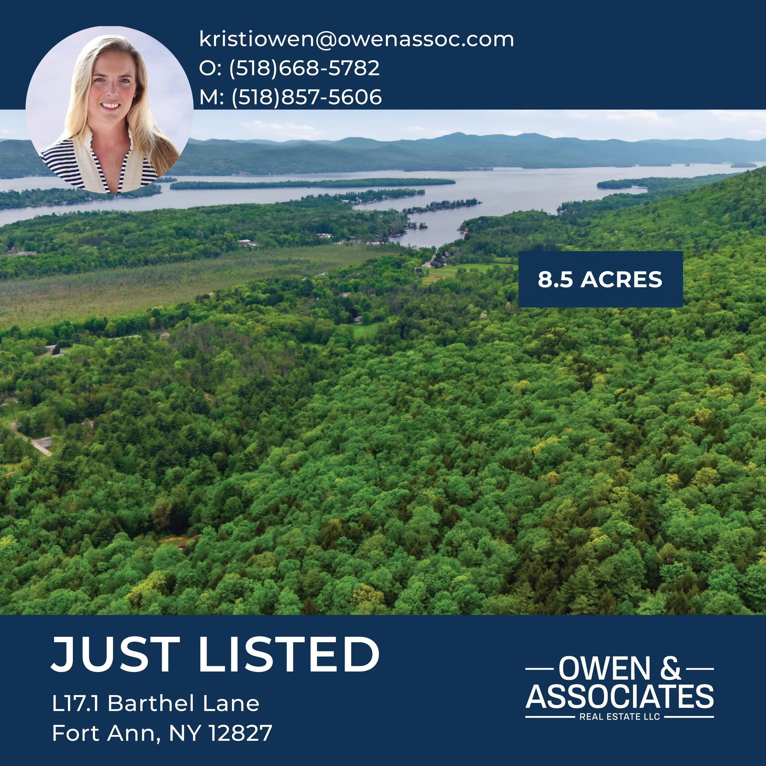 Discover 8.5 acres of vacant land just minutes from Lake George, offering a rare opportunity in a highly desirable location. This spacious parcel provides privacy, natural surroundings, and endless potential for a variety of uses. Raw land offering d