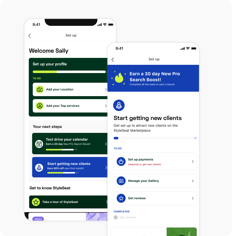 StyleSeat Onboarding
