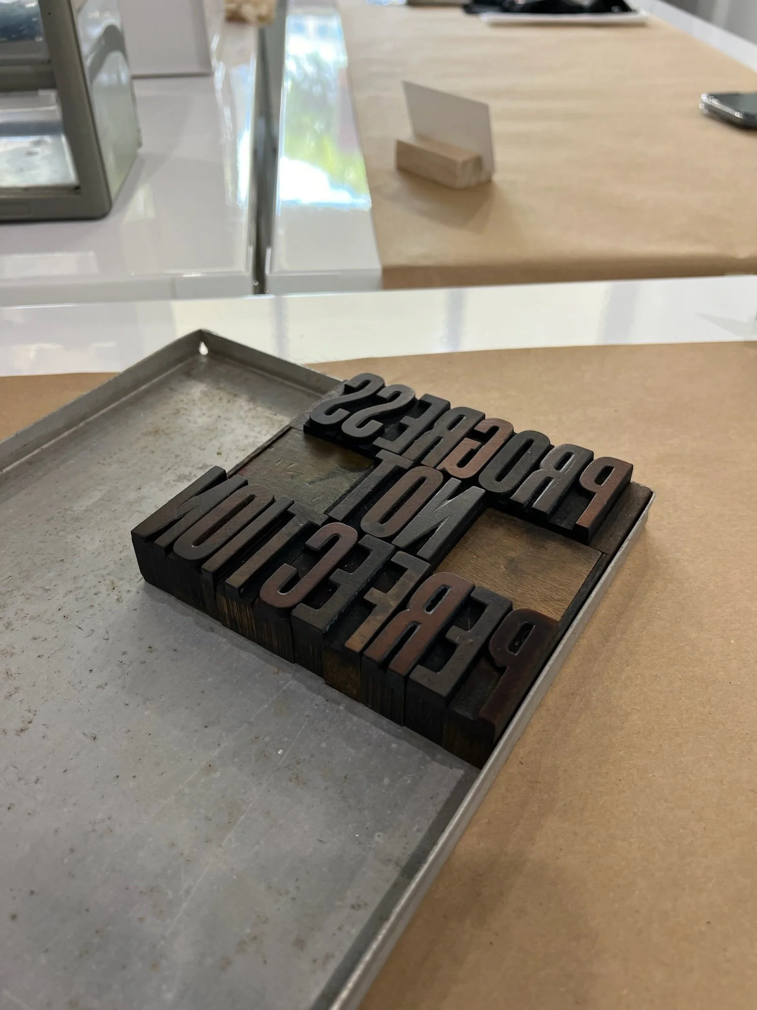 Handset Vintage Type Letterpress Workshop