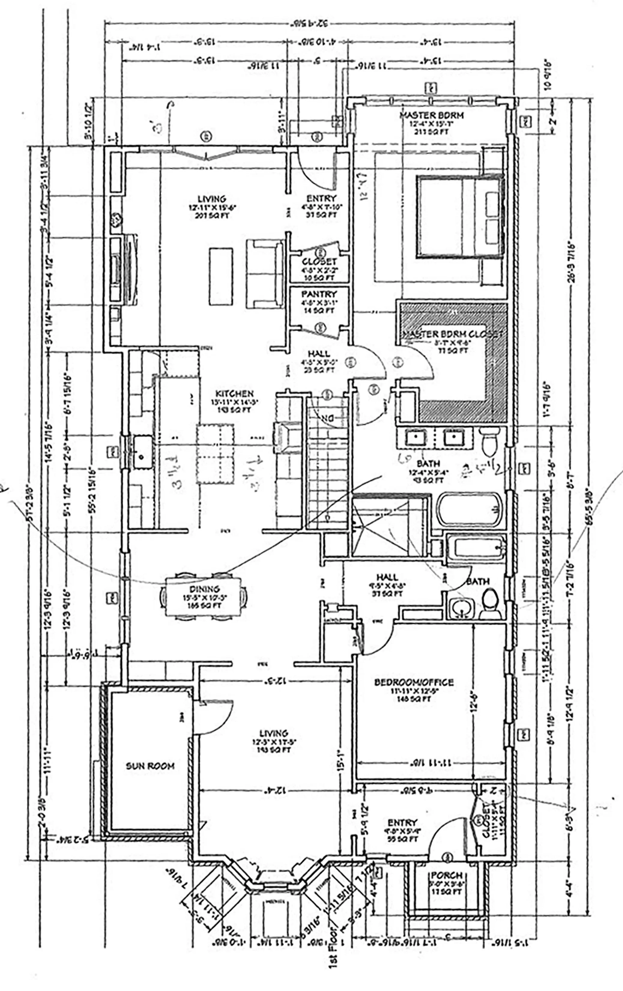 A chopped up floorplan