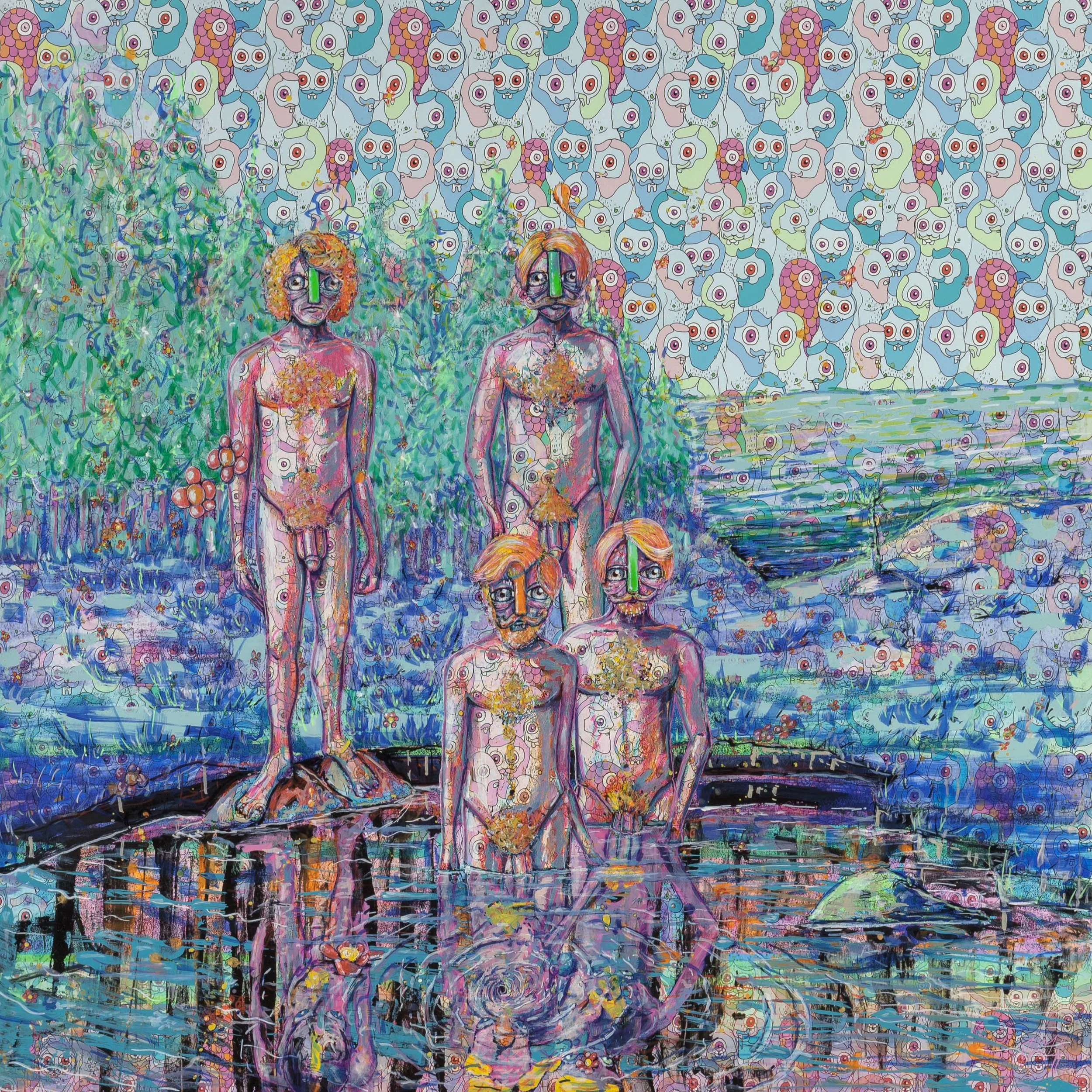 ReflectingPatterns 30x30 Acrylic on Digital print mounted to wood Panel.jpg