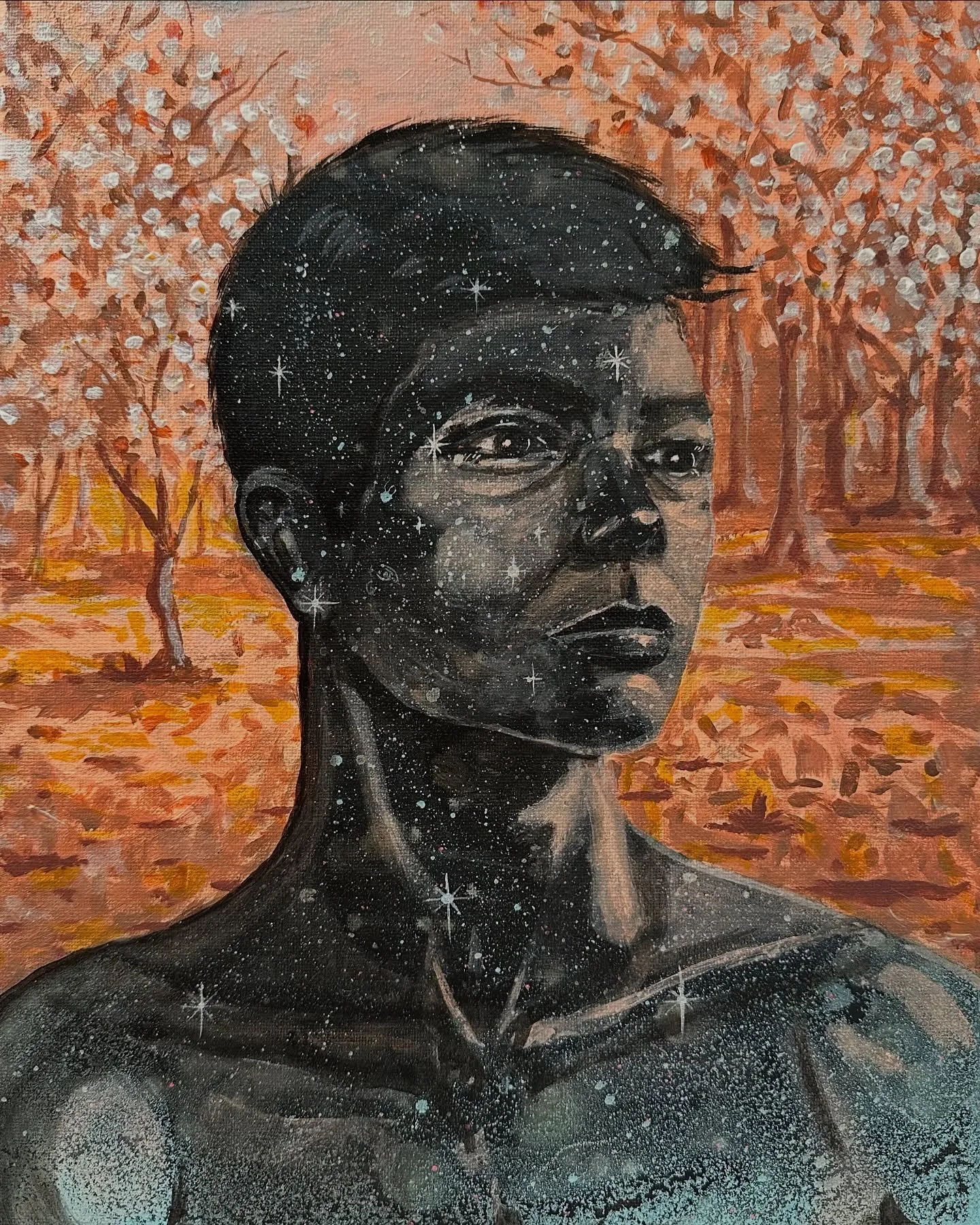 Sunlight in his bones 11x14 acrylic on canvas. 🌞