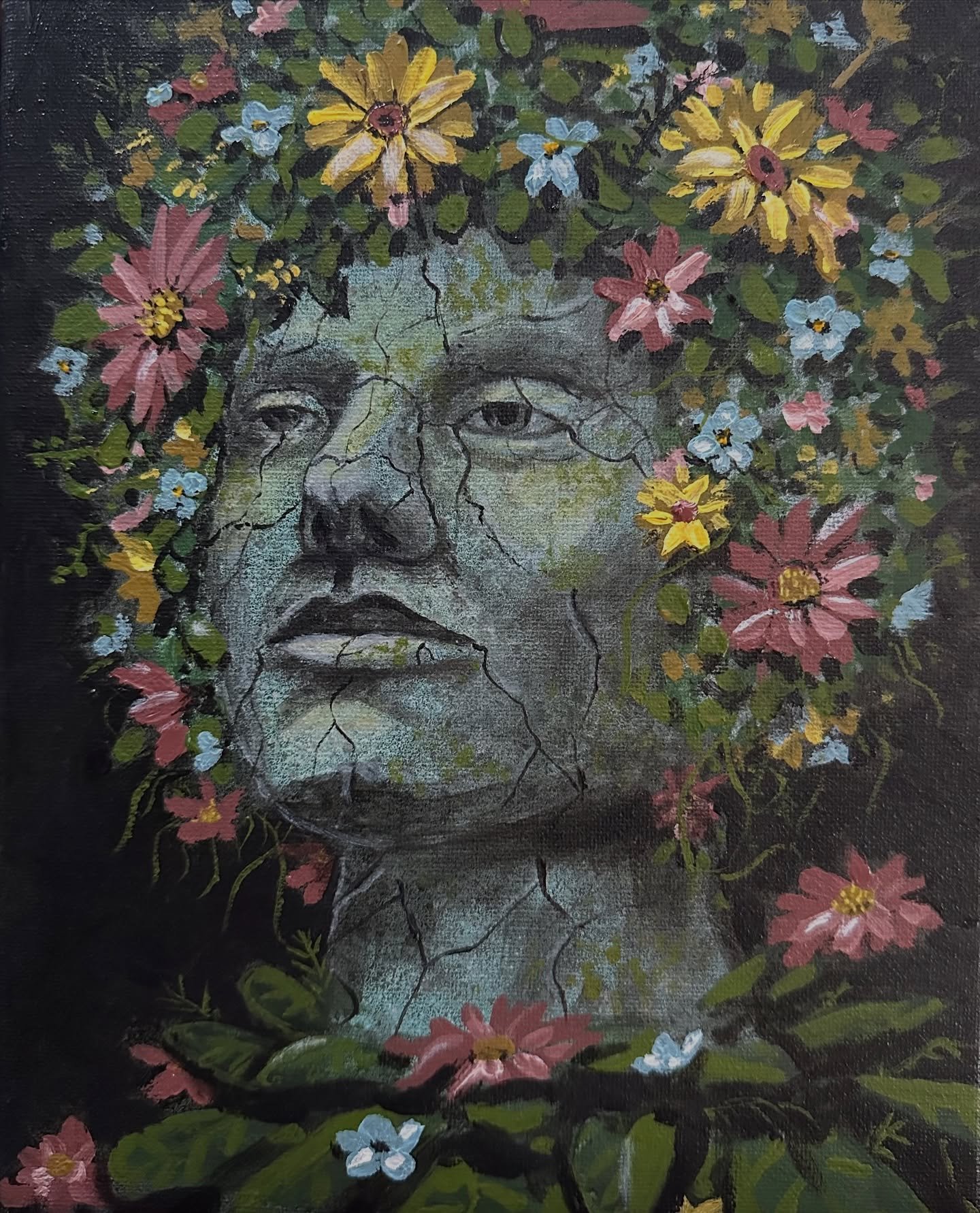 Past, 8x10 acrylic on canvas.