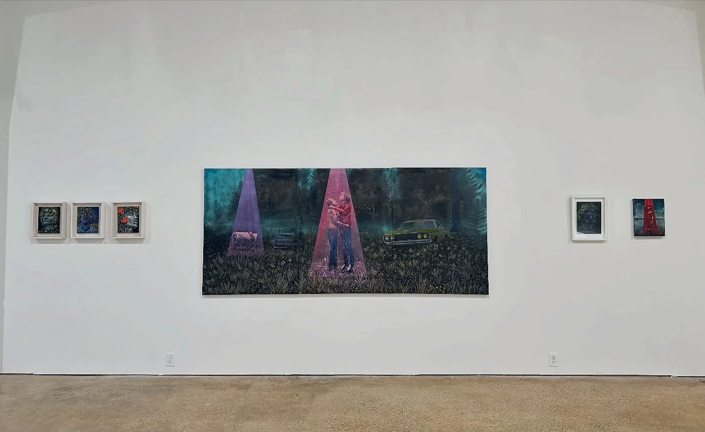 Some instillation shots of my solo show, The Nature of Thought and Time with @ro2art. We had a great opening. ❤️