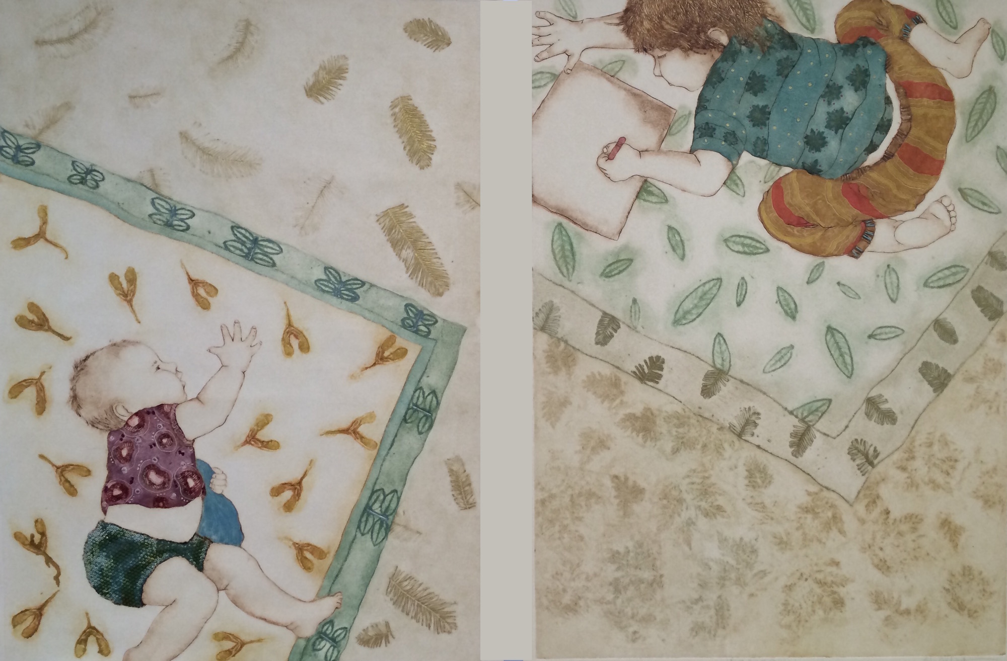 Diptych "It's All In These Unplanned Moments"