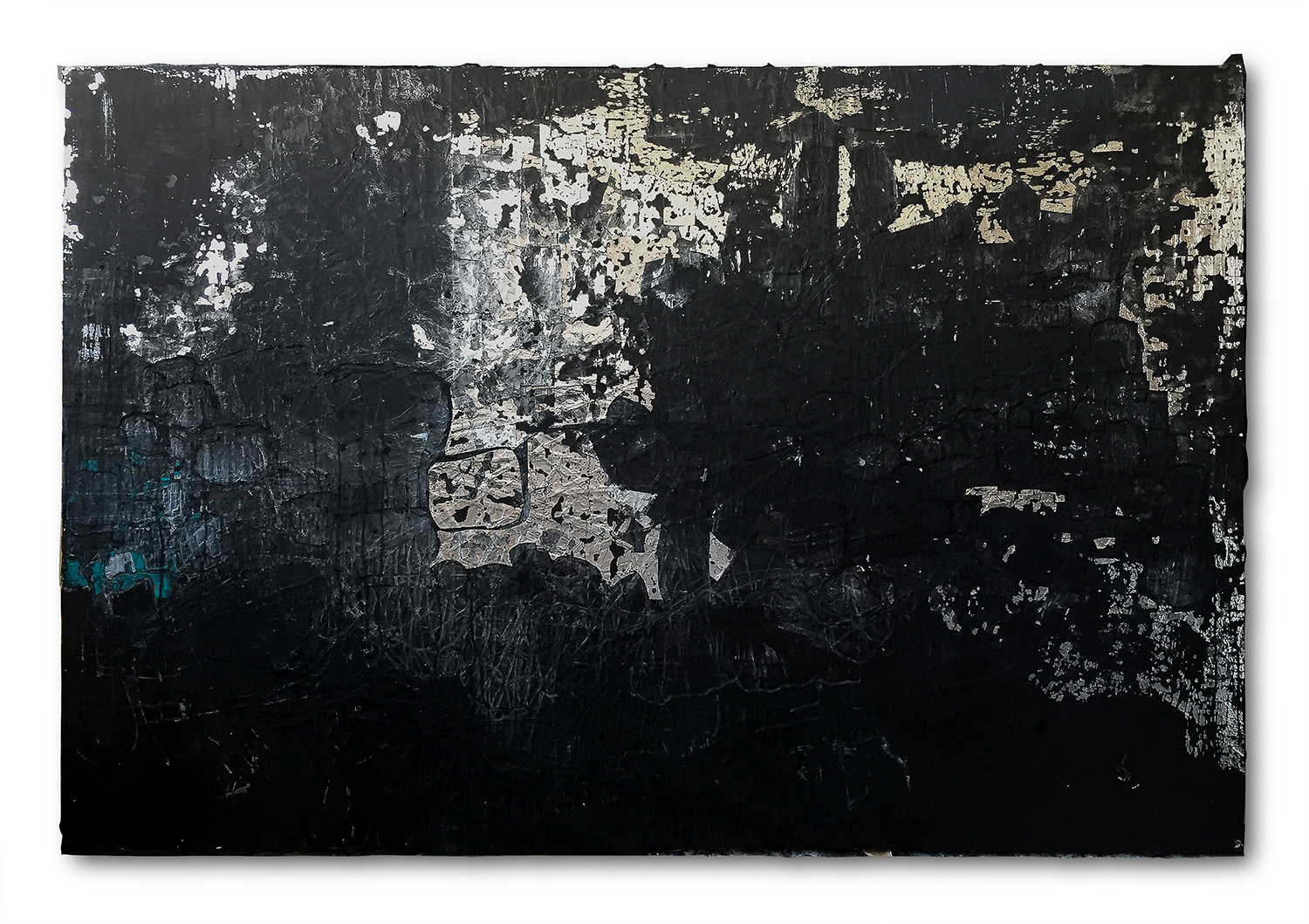 'Paris with circles" acrylic on wood 1.21 X 1.82 meters -2016