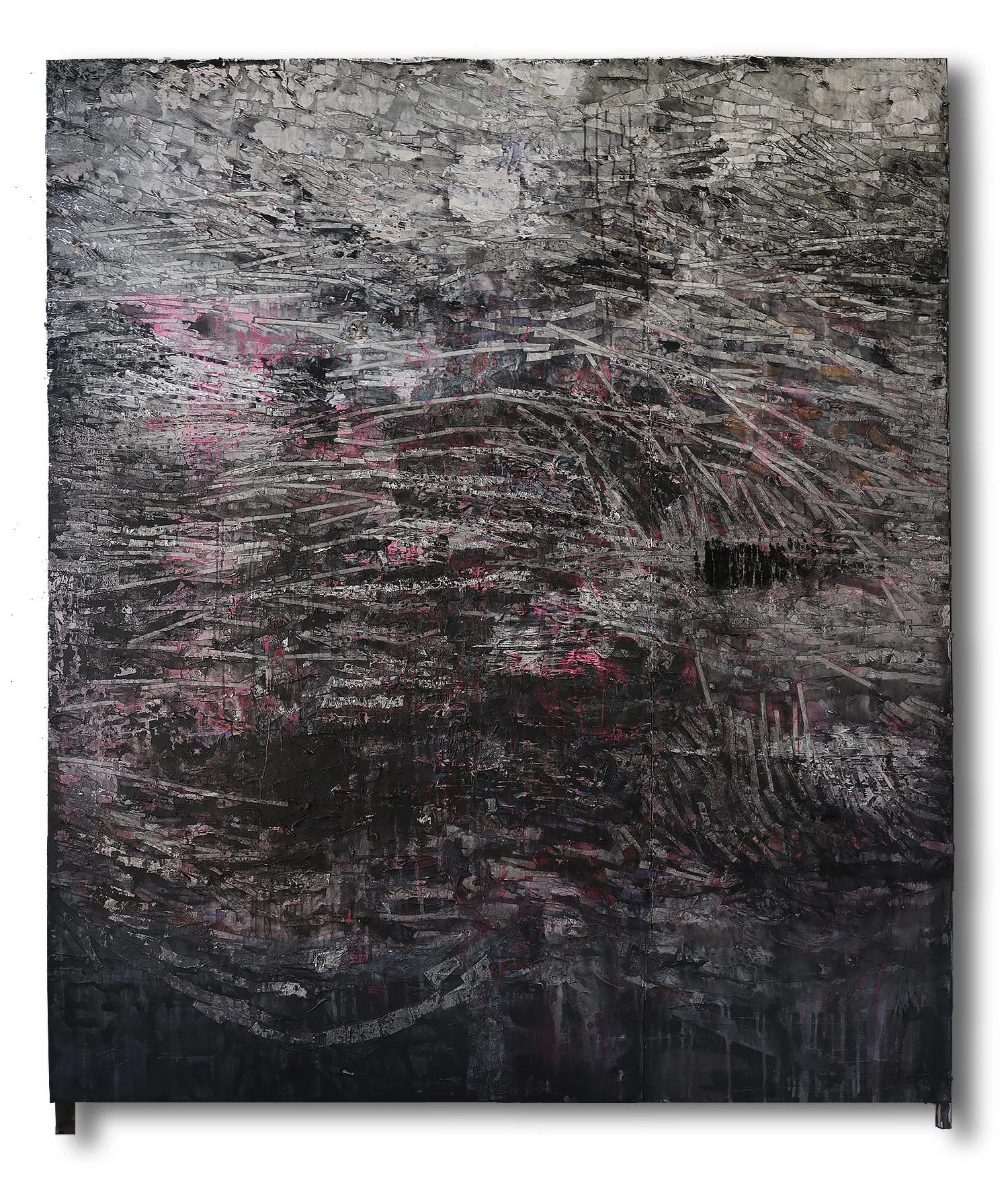 " AQUARELLE" wood, metal & acrylic 1.54 X 2.13 meters -2017