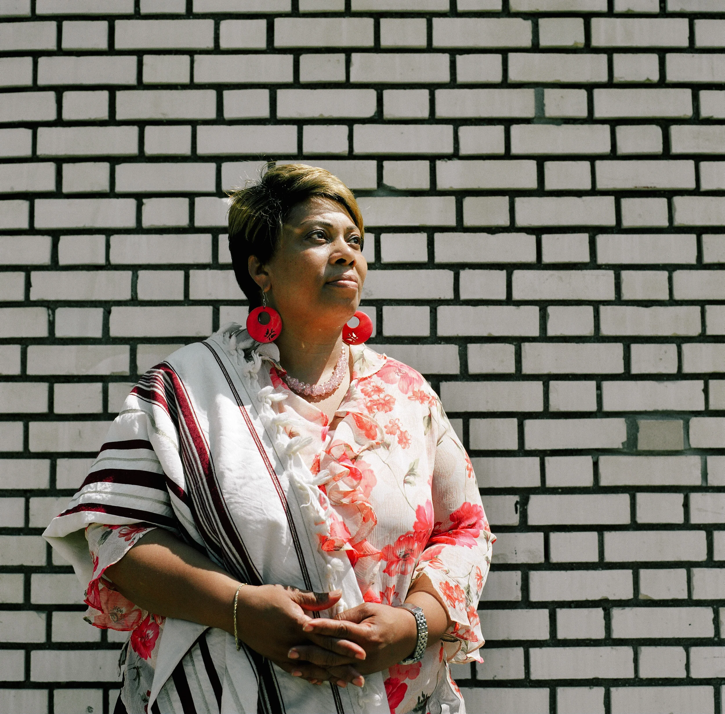 Guest speaker Pastor Rita Redwin of Keeping It Real For Jesus Christ International poses for a portrait after Sunday services at Mt. Paran Baptist in Brooklyn, NY.