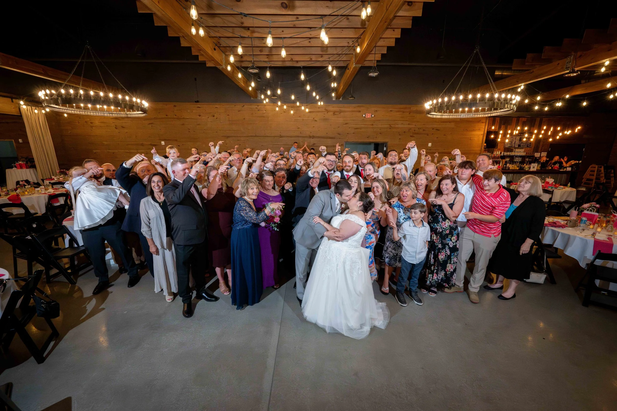 wedding group photo little miami brewing company