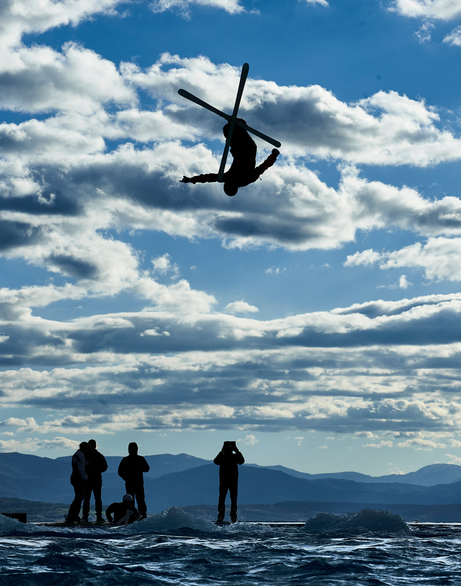  Water ramp training at the Utah Olympic Park in Park City, Utah. 