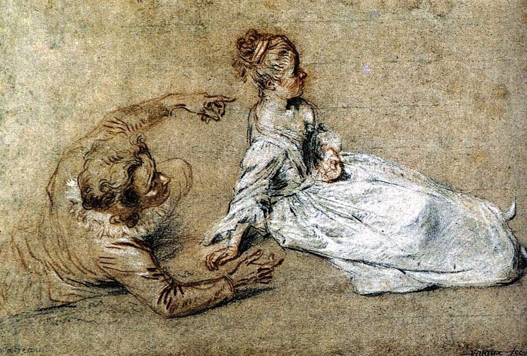 Jean-Antoine Watteau, Sitting Couple
